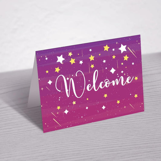 Pack of 24 Welcome Cards (149 x 105 mm) Blank Greeting Cards with Envelopes Welcome Cards for Guests for birthday new home and wedding