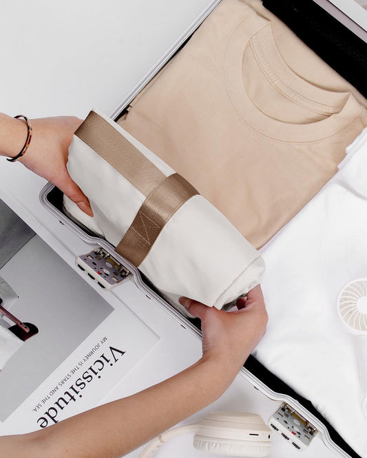 Easyjet Cabin Bag 45x36x20 New Easyjet Underseat Easy Jet Cabin Bag Foldable Travel Duffel Carry on Luggage Weekend Overnight Hospital Bags for Women and Men 25L (Beige with Brown Straps)