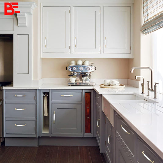 10 Pack Ceramic Cabinet Handles,Solid Zinc Alloy Wardrobe Door Handle, Elegant Arched Drawer Handle/Hole Center 5''(128mm) Total Length:5.43 inch(138mm) (White Ceramic+Satin Nickel)