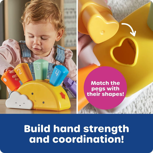 Learning Resources Sunshine Shape Sorter, Ages 18 Months+, Toddler Shape Sorter Toy, Builds Fine Motor & Colour Recognition Skills