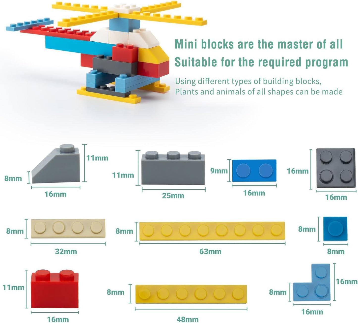 1500PCS Classic Building Bricks Set for Kids, Multicolor Blocks, Compatible with Construction Building Blocks, ABS Construction Bricks, Educational Toy for Ages 6+, Stimulates Creativity.