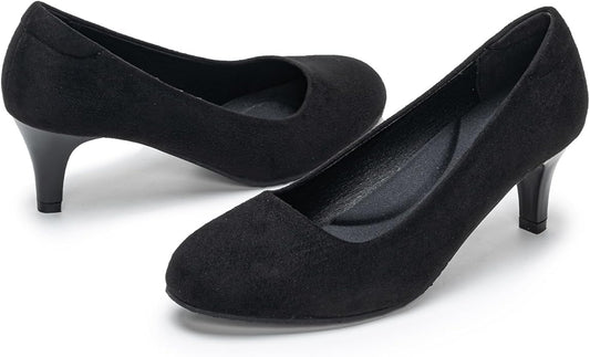 size 7  Women Court Shoes Low Heel Dress Shoes Closed Toe Heels Pumps Wedding Shoes