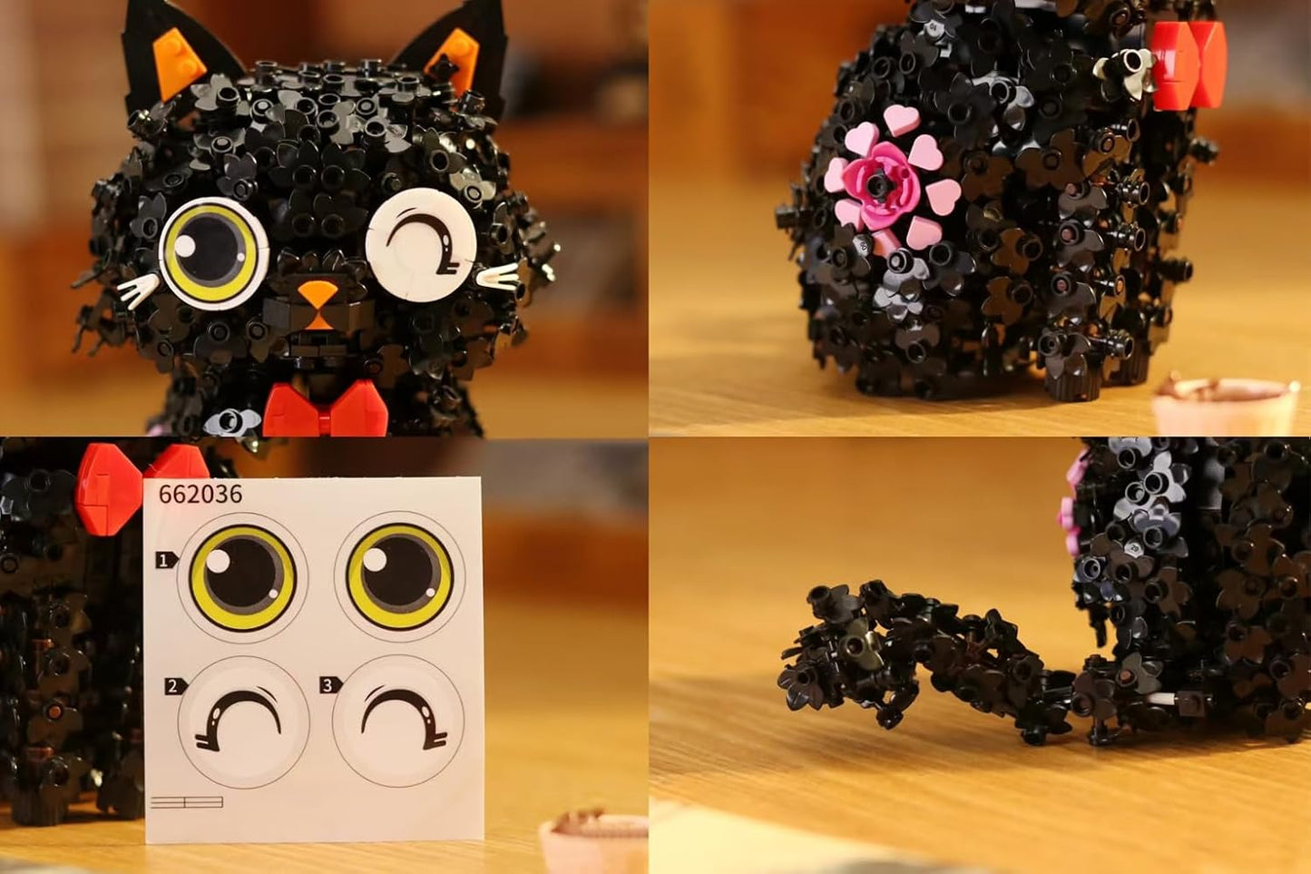 Black Cat 1651PCS Building Block Set,Animals Gifts for Adults 10 11 12 13 14+Boys Girls Teens(Not Compatible with Major Brands)
