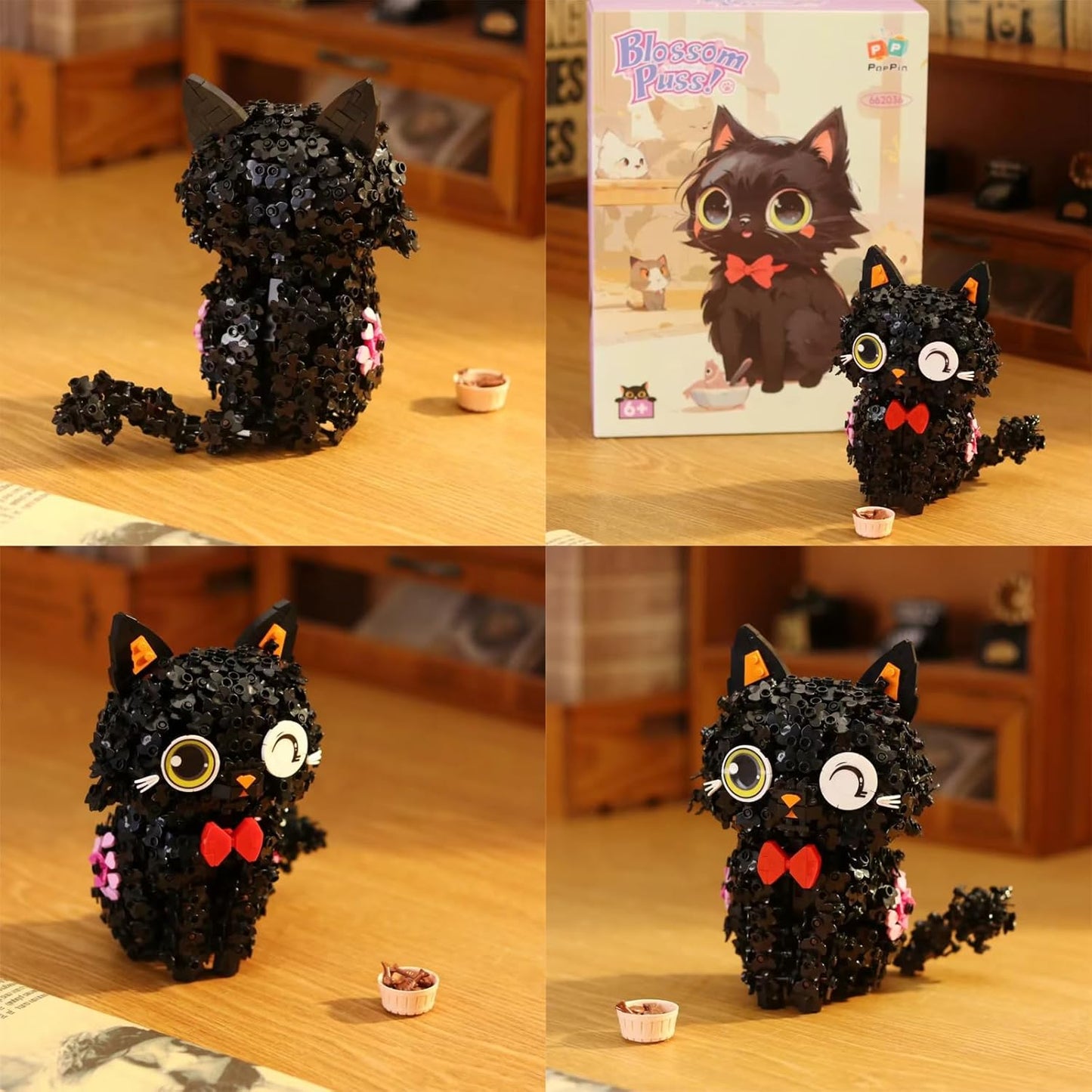Black Cat 1651PCS Building Block Set,Animals Gifts for Adults 10 11 12 13 14+Boys Girls Teens(Not Compatible with Major Brands)