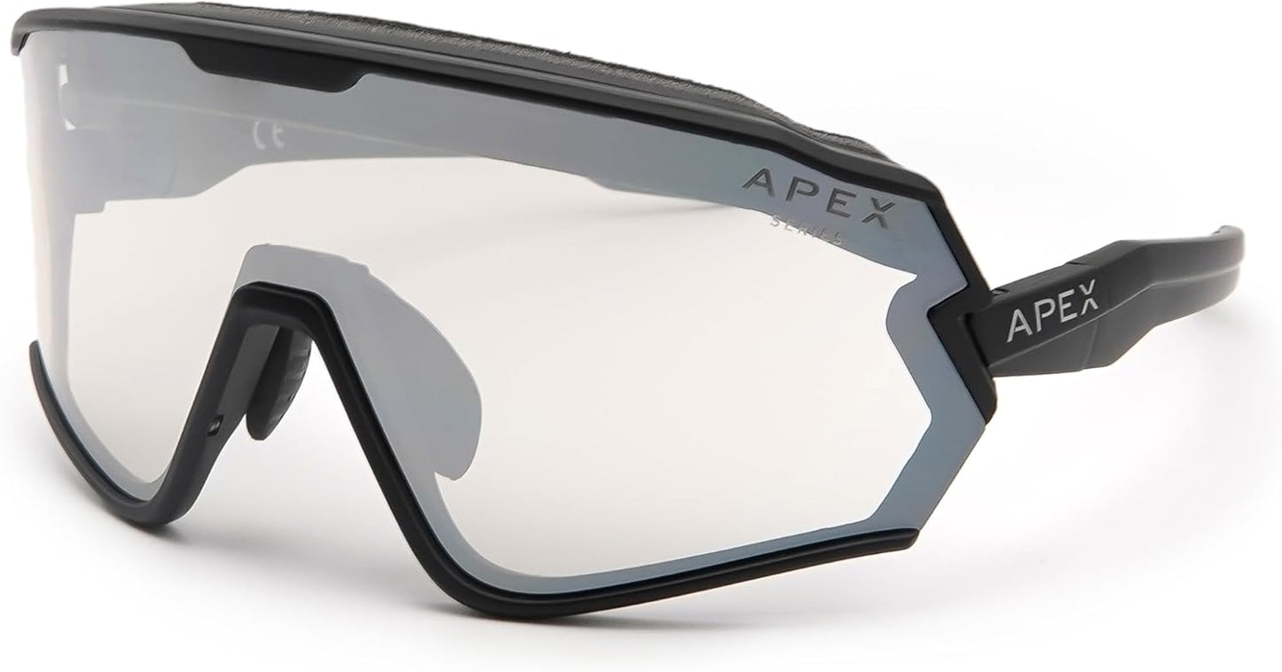 Apex Series MTB Cycling Glasses | 3 x Quick-Release Lenses (Clear, Revo Red & Smoke) Anti-Fog & Impact Resistant for Mountain Bike, Motocross & Motocycle | Designed By British Riders