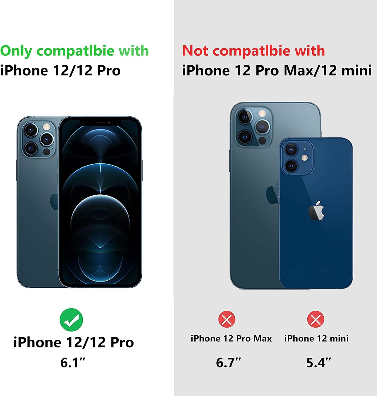 VUNAKE Compatible with iPhone 12 Case iPhone 12 Pro Case Card Holder Armor Shockproof Wallet Case Silicone TPU + Anti-Scratch Hard PC Phone Full Protective Case Cover for iPhone 12 Case(Rosegold)