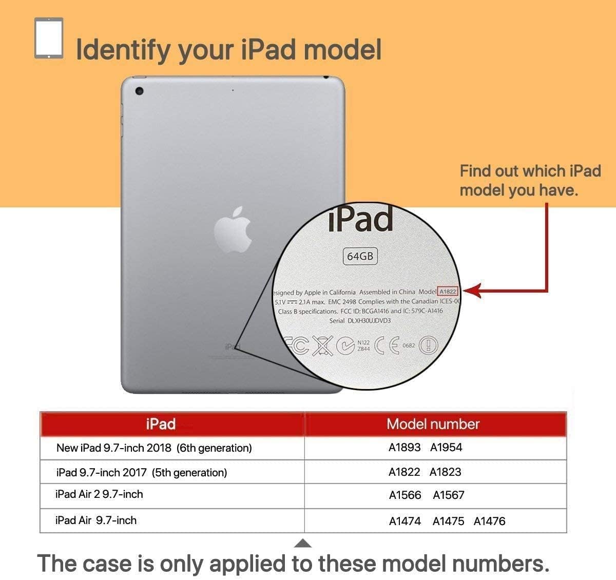 Coolden for iPad 6th 5th Generation Case with Kickstand Pencil Holder iPad 9.7 inch Case for Kids Girls Heavy Duty Rugged Protective Case Cover for iPad 6th 5th Gen 9.7 inch 2018/2017/iPad Air 2