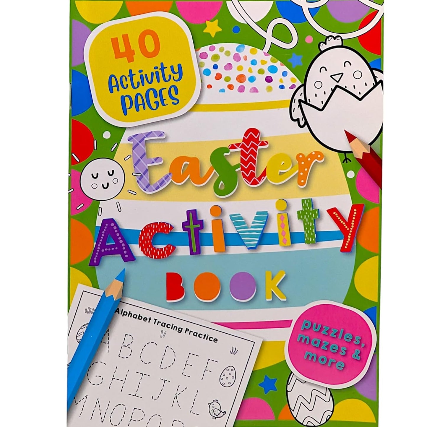 Easter Activity Pack With Books for Kids – Colouring, Dot-to-Dot, Puzzles, Stickers & Coloured Pencils | FSC Certified | Non-Chocolate Easter Gift for Boys & Girls (Ages 3-10)