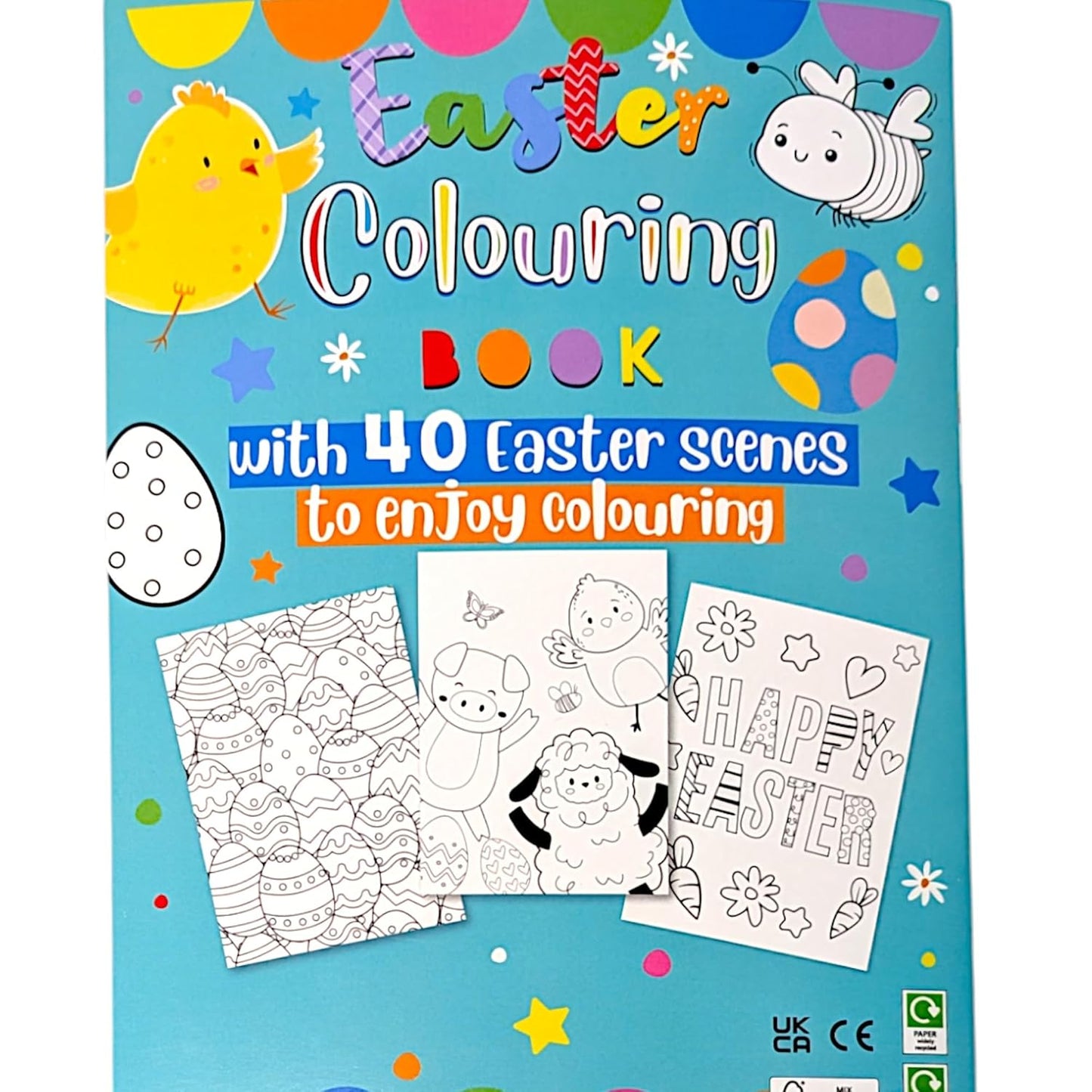Easter Activity Pack With Books for Kids – Colouring, Dot-to-Dot, Puzzles, Stickers & Coloured Pencils | FSC Certified | Non-Chocolate Easter Gift for Boys & Girls (Ages 3-10)