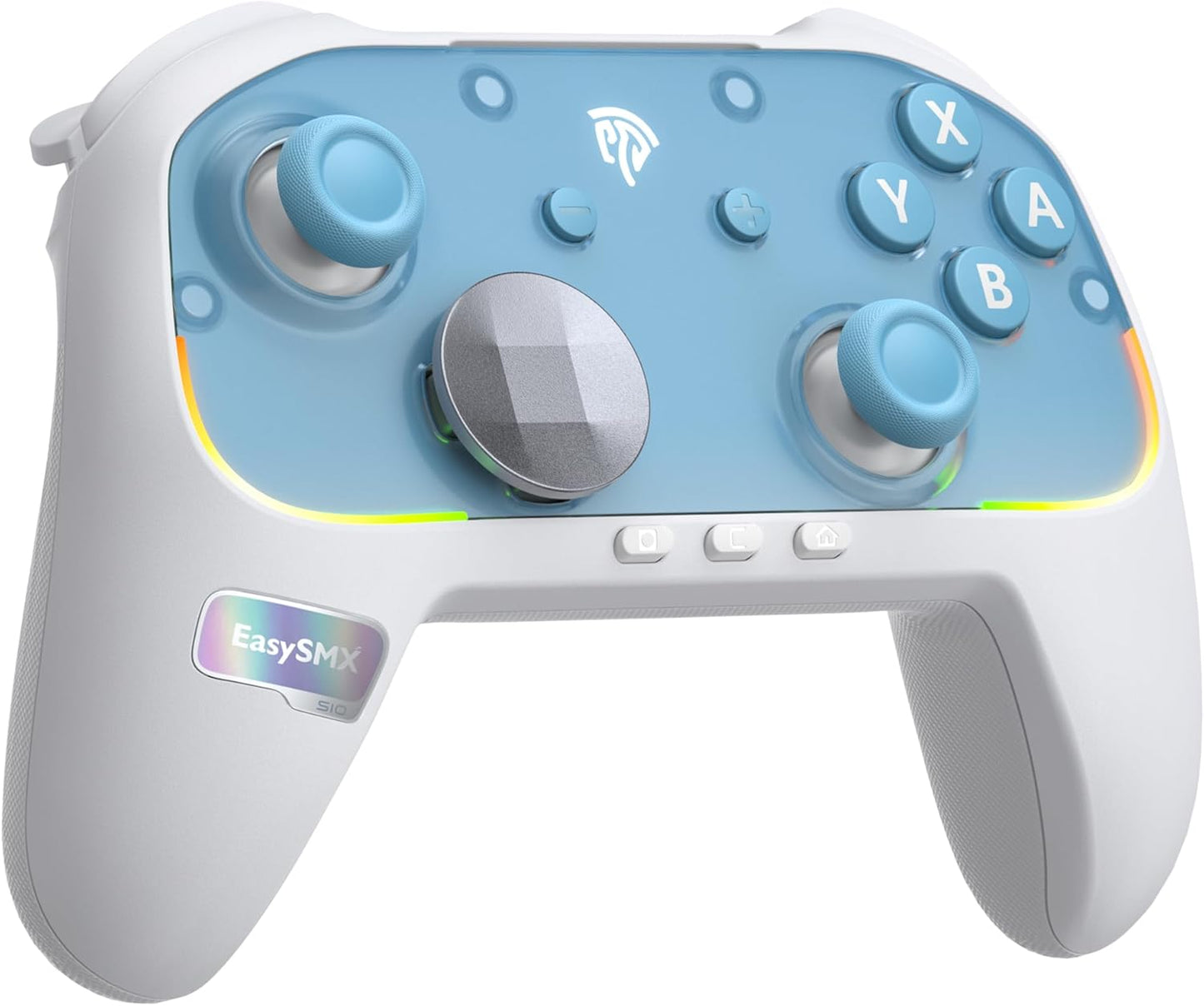 S10 Controller for Switch 2/ Switch/PC-One Key Wake-up, TMR Anti-Drift Joystick, Mechanical Buttons, 6 Axis Gyro, Bluetooth Switch Controller with RGB & Swappable D-Pad