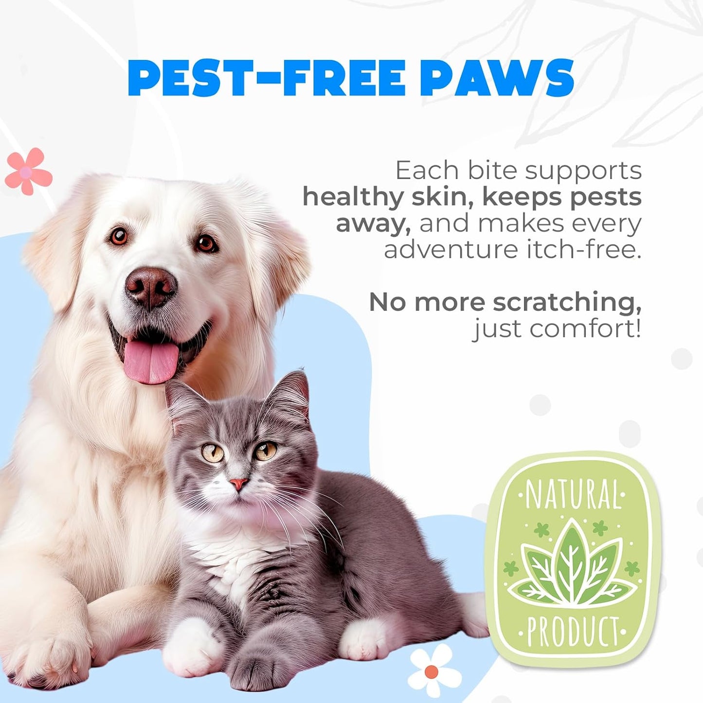 Flea and Tick Treatment for Dogs Chewable - 150 Chews - Dog flea & Tick Control - Flea and Tick Chewables for Dogs - Vet approved US Oral Flea Treatment for Dogs - Duck