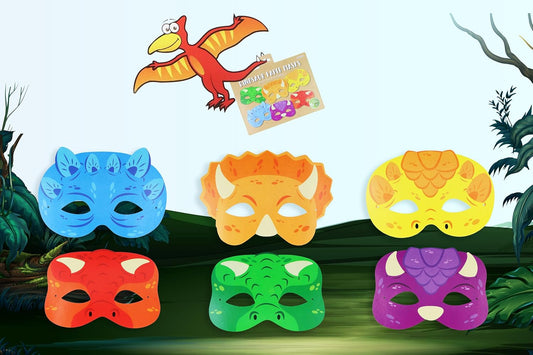 Assorted Designs Paper Party Masks for Face Masks Fancy Dress Costume Kids Party Favour Loot Bag Filler for Boys and Girls