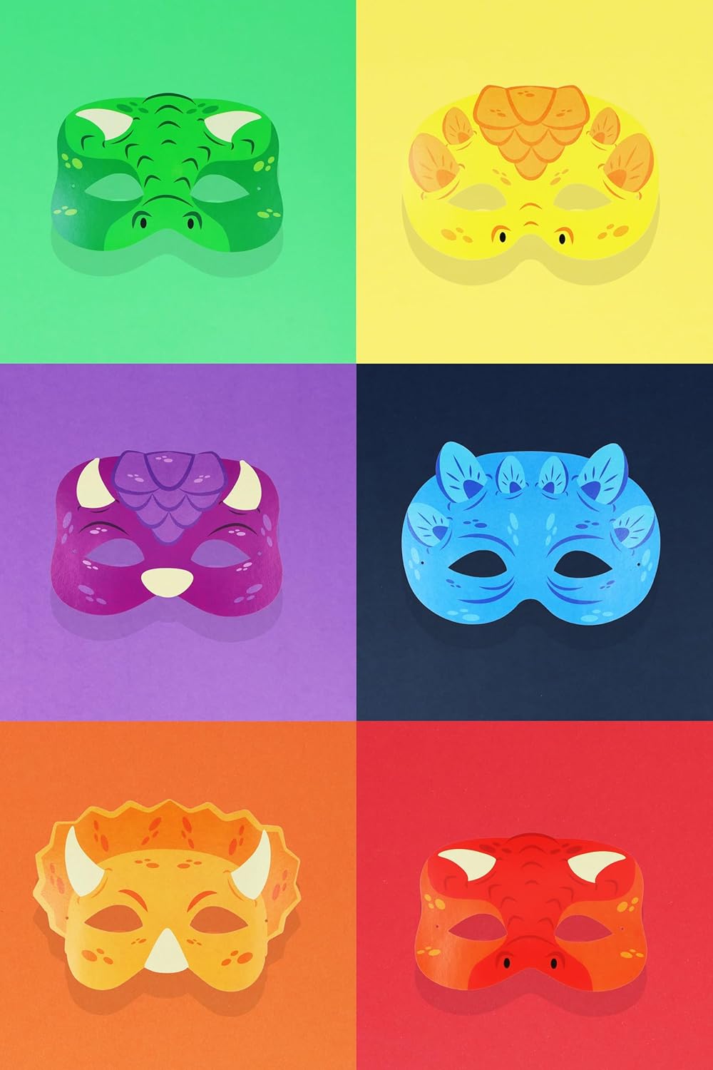 Assorted Designs Paper Party Masks for Face Masks Fancy Dress Costume Kids Party Favour Loot Bag Filler for Boys and Girls