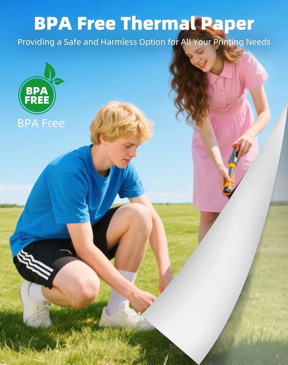 A4 Thermal Paper,8.27" x 11.69"(210x297mm) Printer Paper,Thermal Printer Paper Compatible with P83 Portable Printer and Other A4 Portable Printers