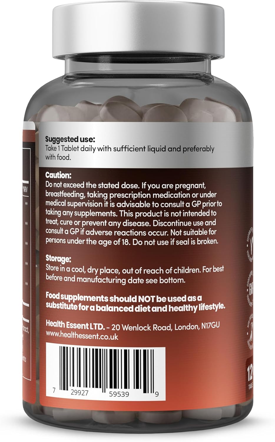 Liver Detox Advanced Formula – 3580mg Complex for Liver Cleanse & Repair, with Acai, Artichoke, Choline, Dandelion Root & Turmeric Powder, (4 Month Supply) – 120 Vegan Tablets