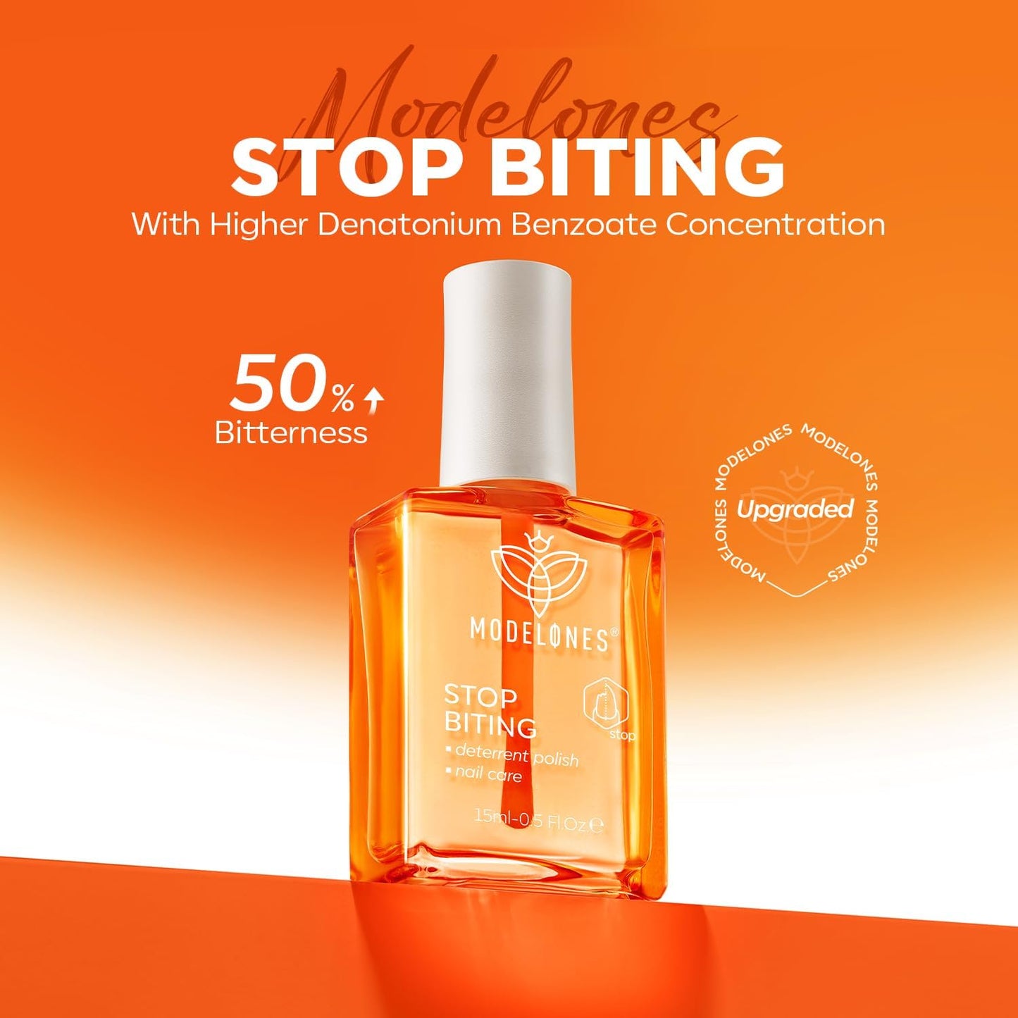 Nail Biting Treatment, No Bite Nail Polish, Thumb Sucking Deterrent, Promotes Fast Nail Growth, Stop Nail Biting, Easy Application, Quick-Drying Bitter Nail Polish 15 ML