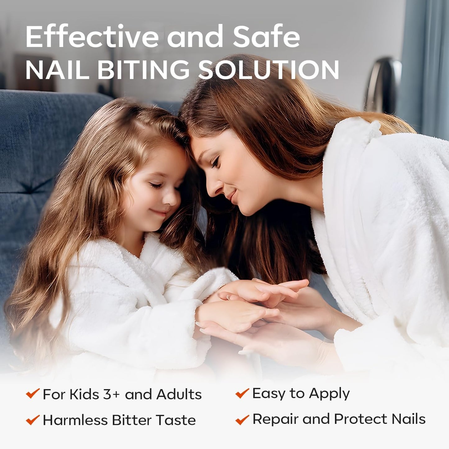 Nail Biting Treatment, No Bite Nail Polish, Thumb Sucking Deterrent, Promotes Fast Nail Growth, Stop Nail Biting, Easy Application, Quick-Drying Bitter Nail Polish 15 ML