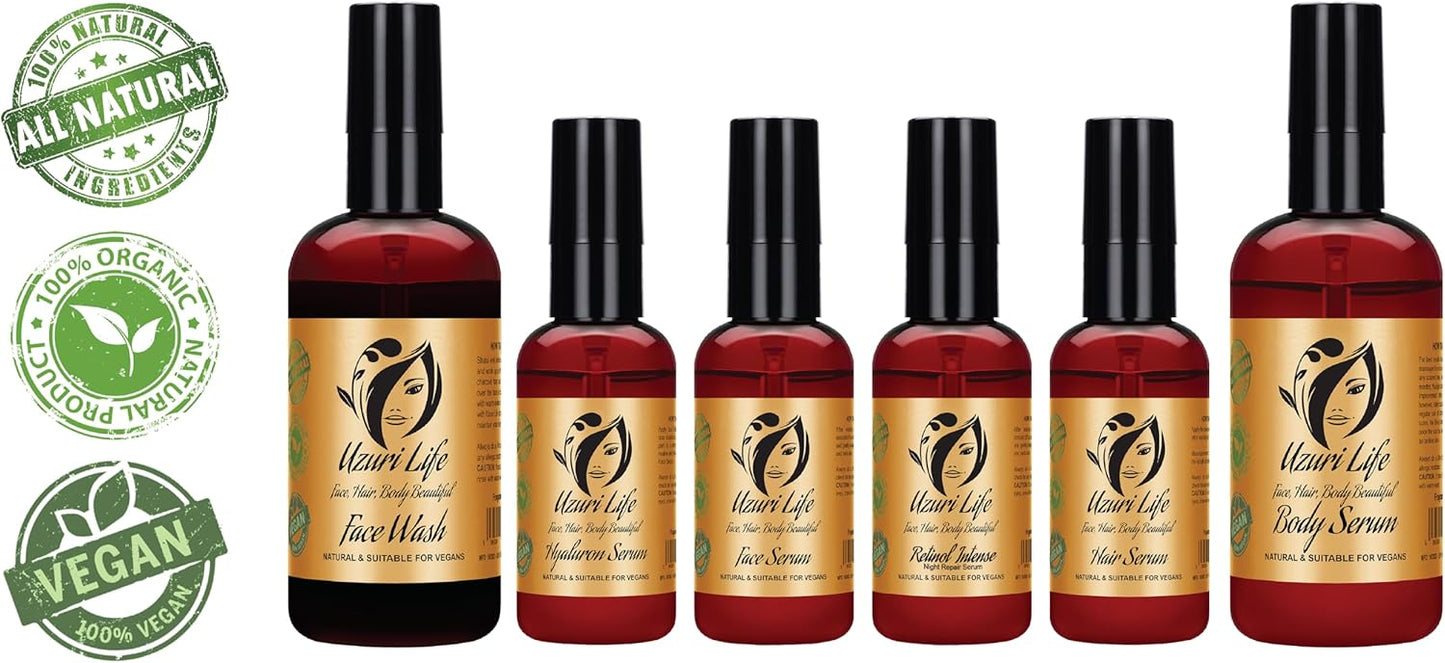 Organic Hair Serum Natural Anti Frizz Hair Treatment Serum Organic Hair Growth Oil Vegan friendly Made in UK for Men, Women and Kids 50ML