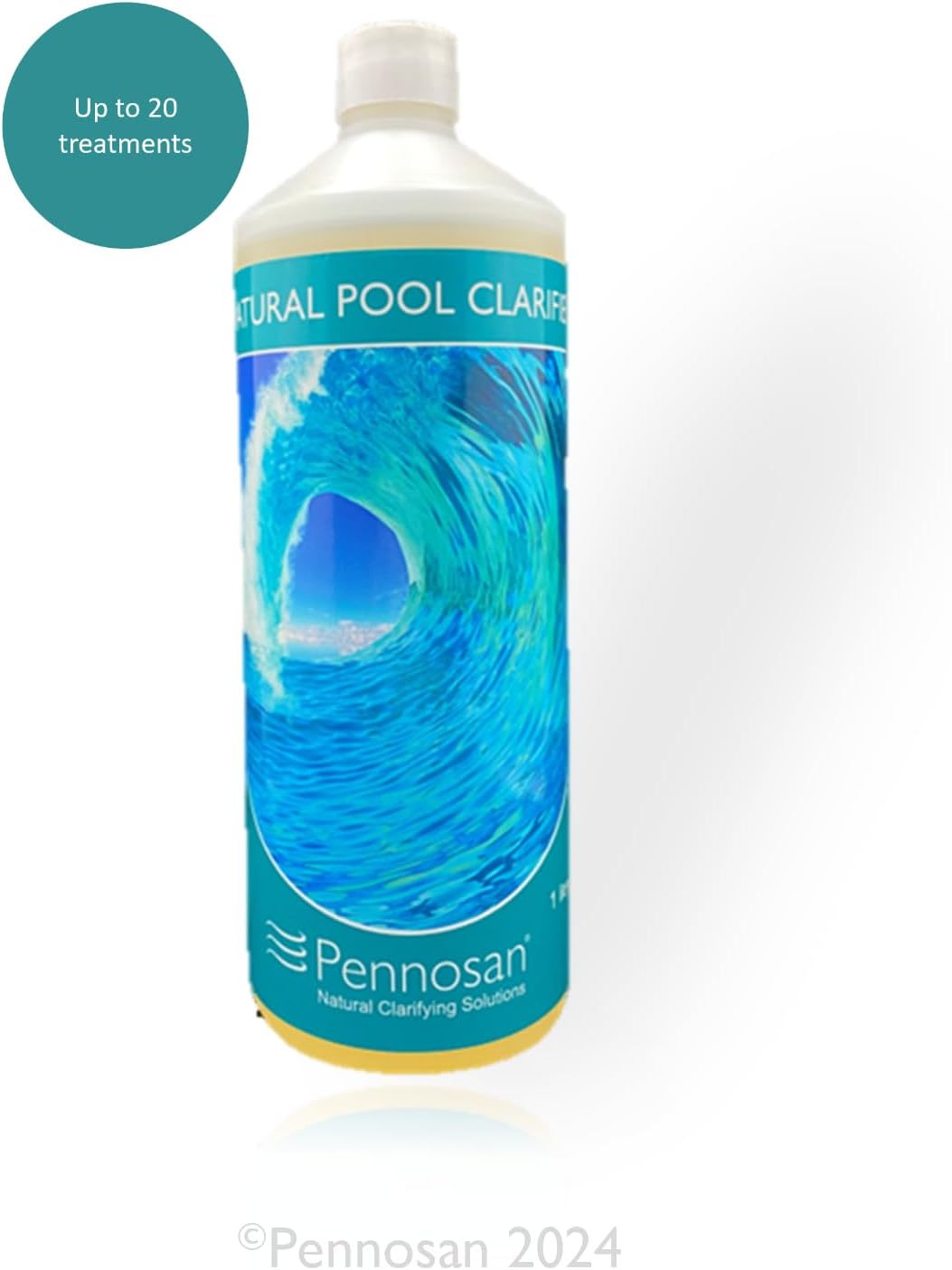 Natural Pool Clarifier 1L | The Natural Choice | Non-Chemical Pool Clarifier | For Crystal Clear, Clean Water