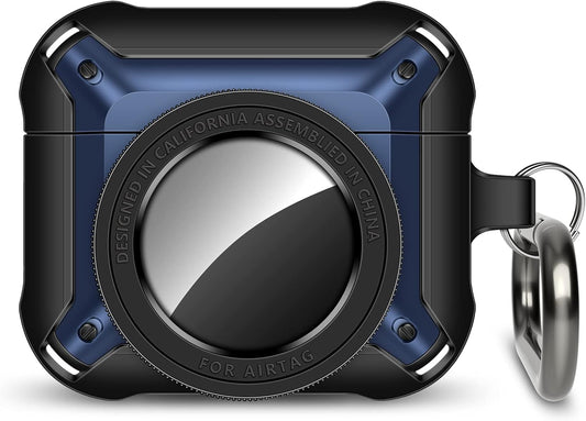 Coolden for AirPods 3rd Generation Case 2021 Camera Design Shockproof Military Hard AirPods 3 Case for Men Women Silicone Protective Case Cover Support Wireless Charging With Carabiner for AirPods