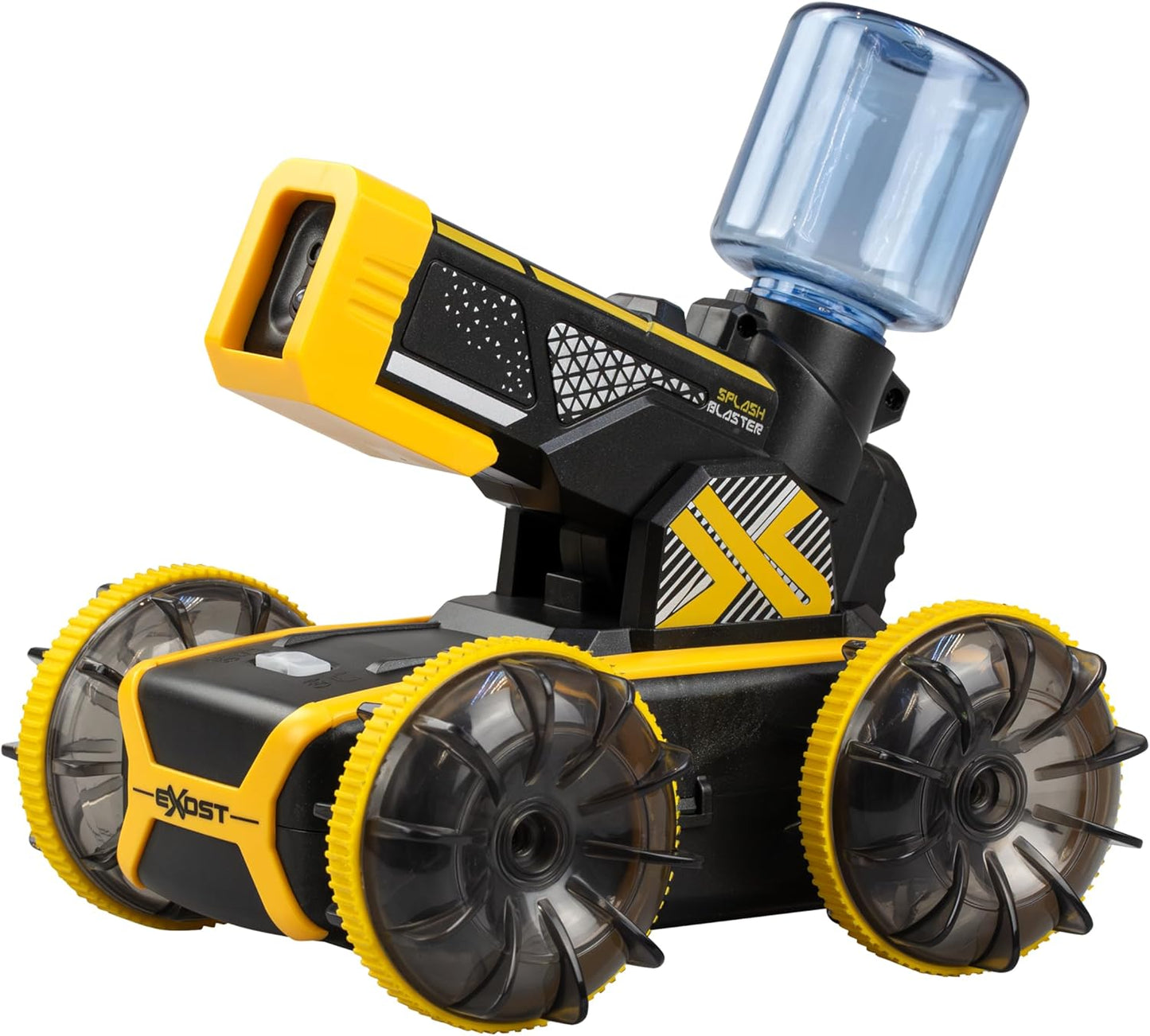 Exost Hydro Blast RC Car for Kids with Water Blaster and Dual Land and Water Mode | Shoots Water up to 5 Metres with Auto Refill | 2 Speed Settings, 2.4GHz Remote, Rechargeable Battery 5+