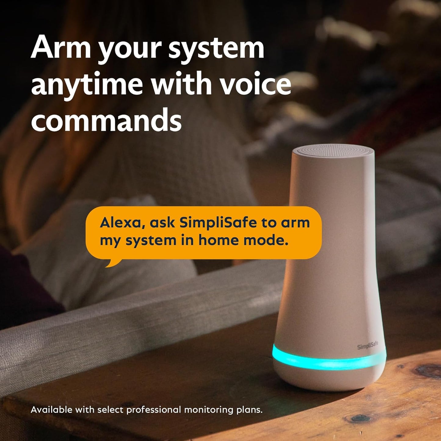Wireless Home Security Systems | 13 Piece Smart Home Alarm Systems with HD Indoor Security Camera | Mobile App & Works with Alexa | Professional Monitoring Available | Easy DIY Install