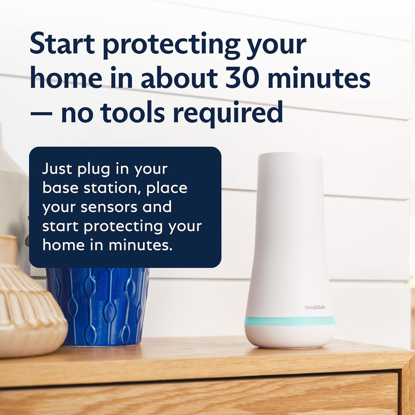 Wireless Home Security Systems | 13 Piece Smart Home Alarm Systems with HD Indoor Security Camera | Mobile App & Works with Alexa | Professional Monitoring Available | Easy DIY Install