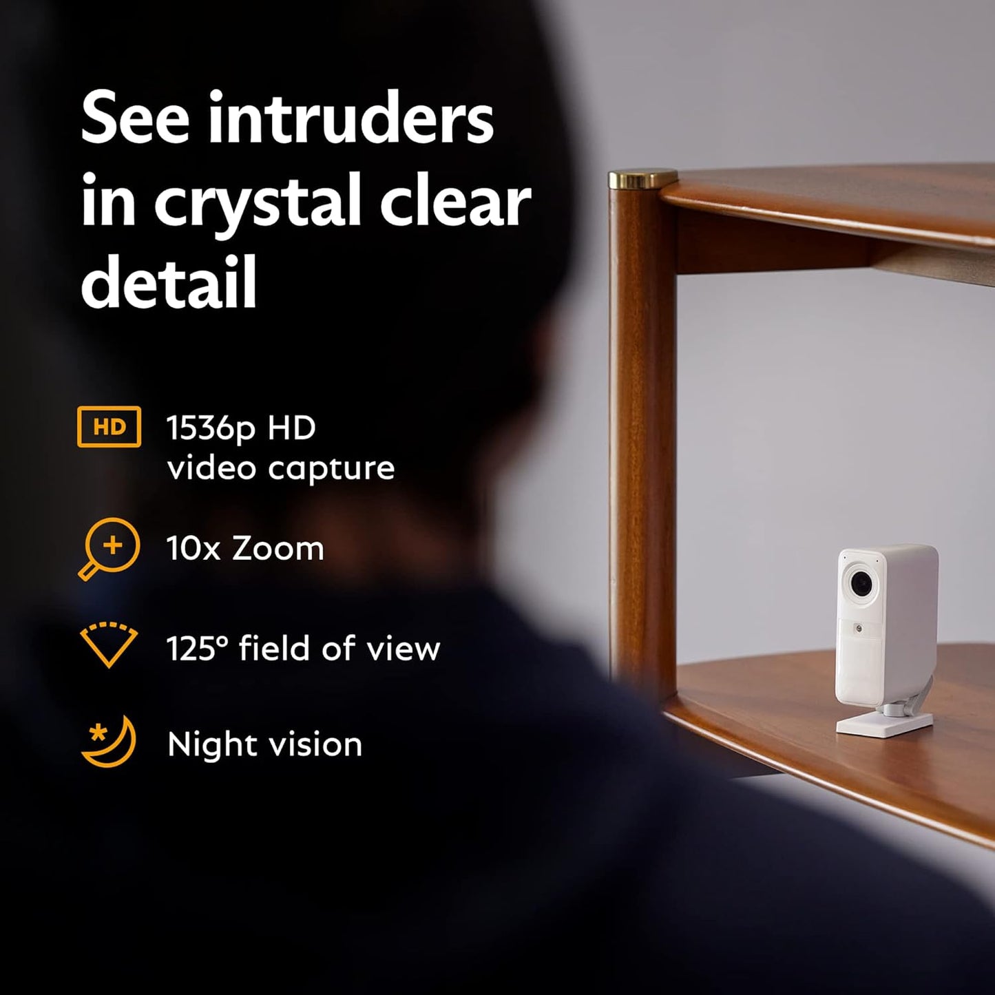 Wireless Home Security Systems | 13 Piece Smart Home Alarm Systems with HD Indoor Security Camera | Mobile App & Works with Alexa | Professional Monitoring Available | Easy DIY Install