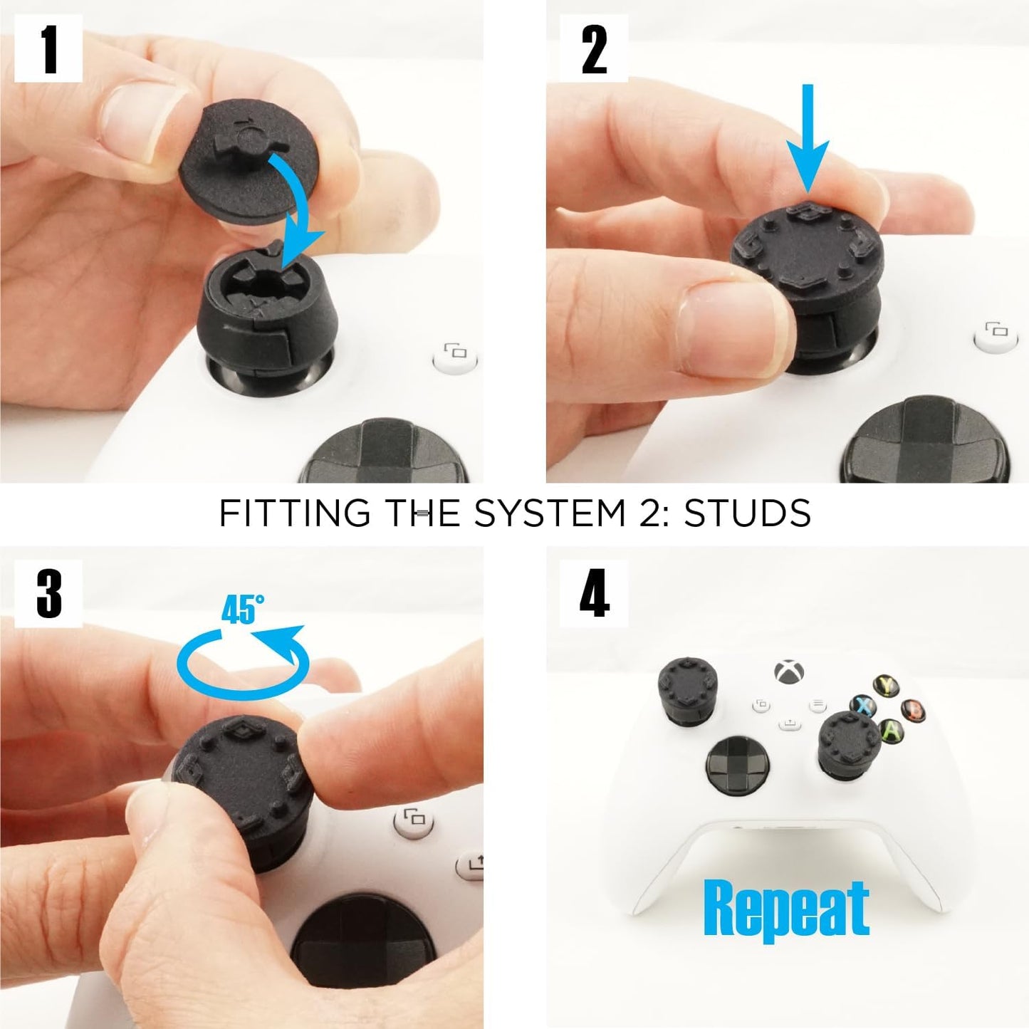 Thumb Soldiers Performance Xbox Controller Grips: Studs Kit Improves Control, Precision & Comfort |