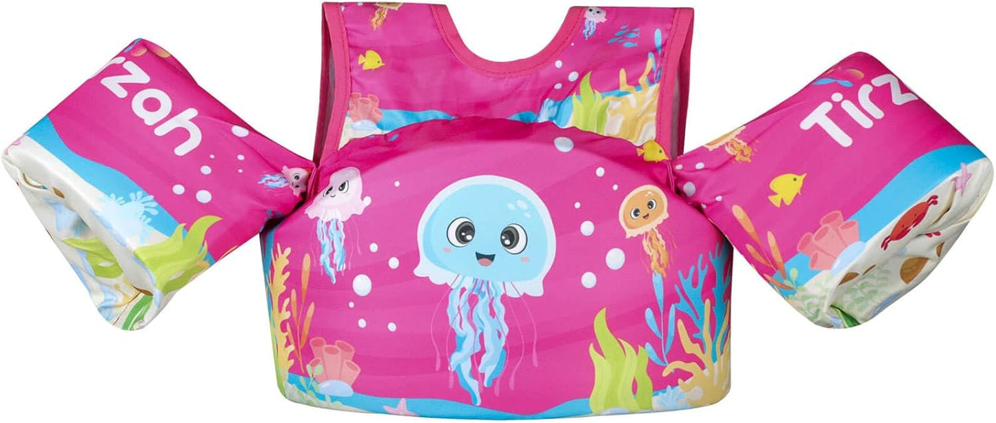 Toddler Swim Vest Baby Pool Float with Shoulder Harness for 11kg – 25kg (25 – 55 lbs) Kids