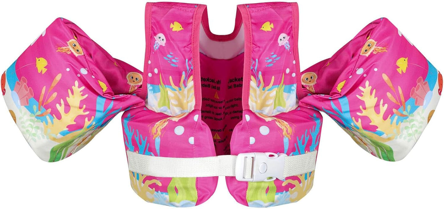 Toddler Swim Vest Baby Pool Float with Shoulder Harness for 11kg – 25kg (25 – 55 lbs) Kids