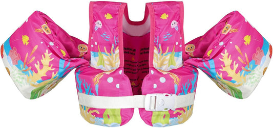 Toddler Swim Vest Baby Pool Float with Shoulder Harness for 11kg – 25kg (25 – 55 lbs) Kids