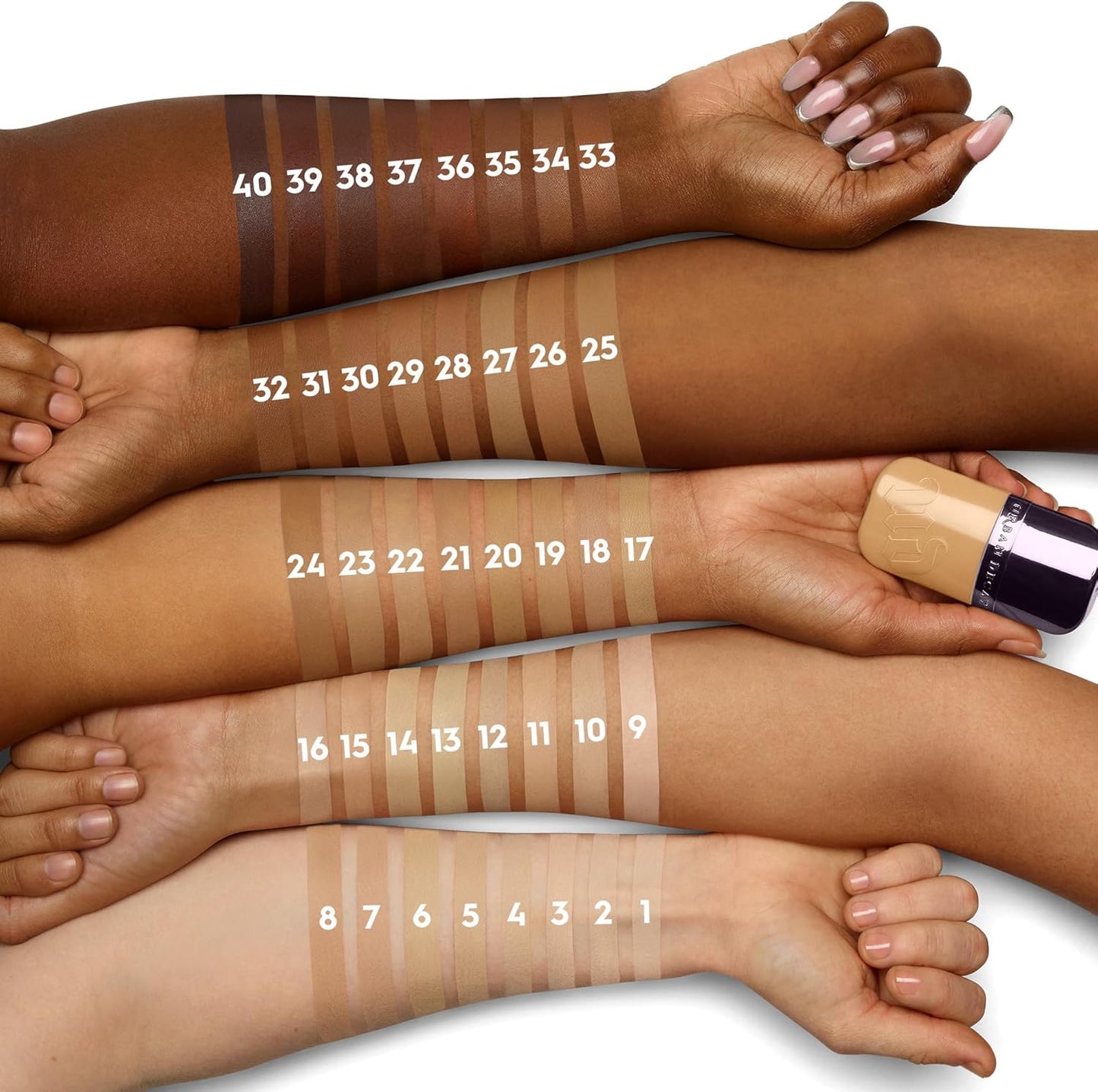 Urban Decay Face Bond Waterproof Foundation, With 3% Niacinamide, Lasts up to 24hr deep neutral shade 38