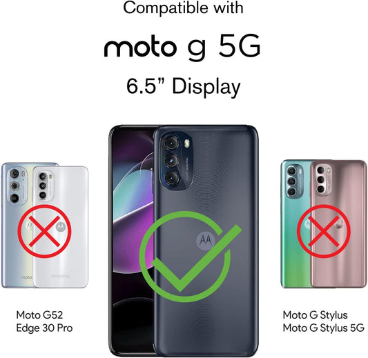 VENA OutCross for Motorola Moto G 5G Case, Military Grade Drop Protection, Dual Layer Shockproof Protective Phone Case - Graphite Gray/Black