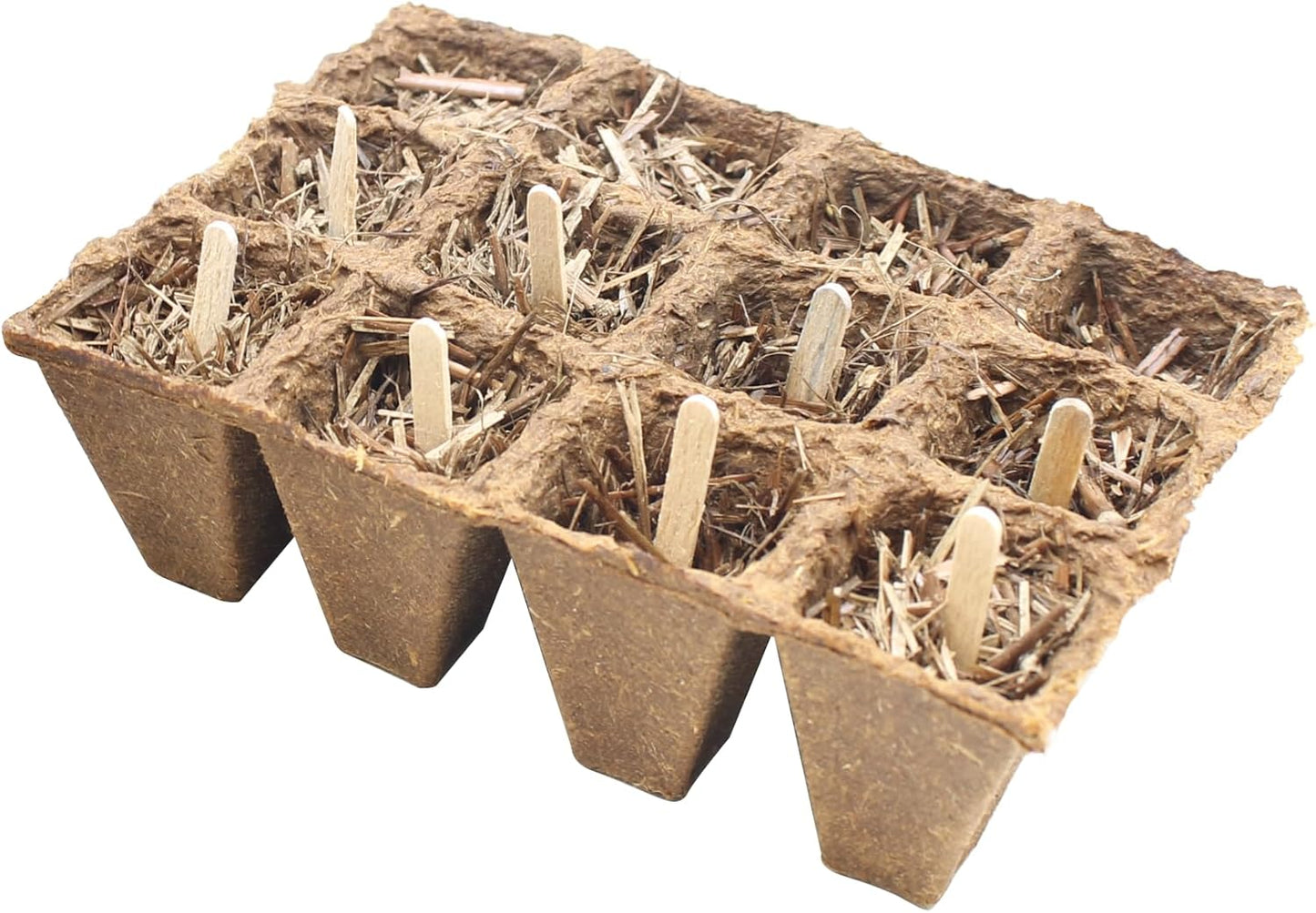 Wooden Plant Labels for Outdoor and Indoor Plants - 300 x Premium Birch Seedling Plant Labels - Mark with Pencil Ball-Point or Marker Pen - Less Smudging - Seedzbox