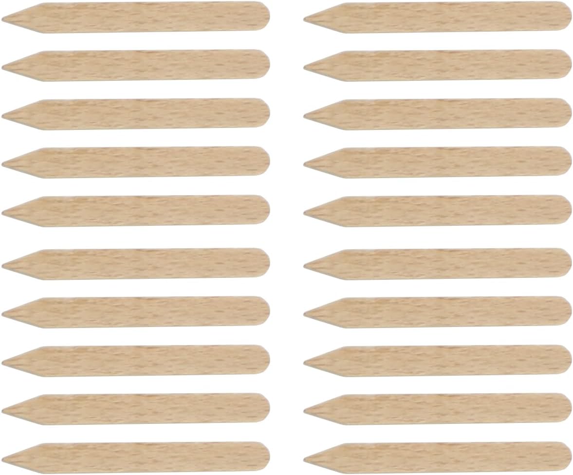 Wooden Plant Labels for Outdoor and Indoor Plants - 300 x Premium Birch Seedling Plant Labels - Mark with Pencil Ball-Point or Marker Pen - Less Smudging - Seedzbox