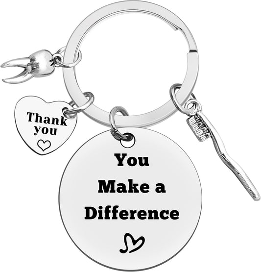 Dentist Keyring Dentist Appreciation Gifts Dental Hygienist Gift Dental Assistant Gift Dental Student Gift Dentist Graduation Gift Christmas Birthday Leaving Retirement Gift for Dentist