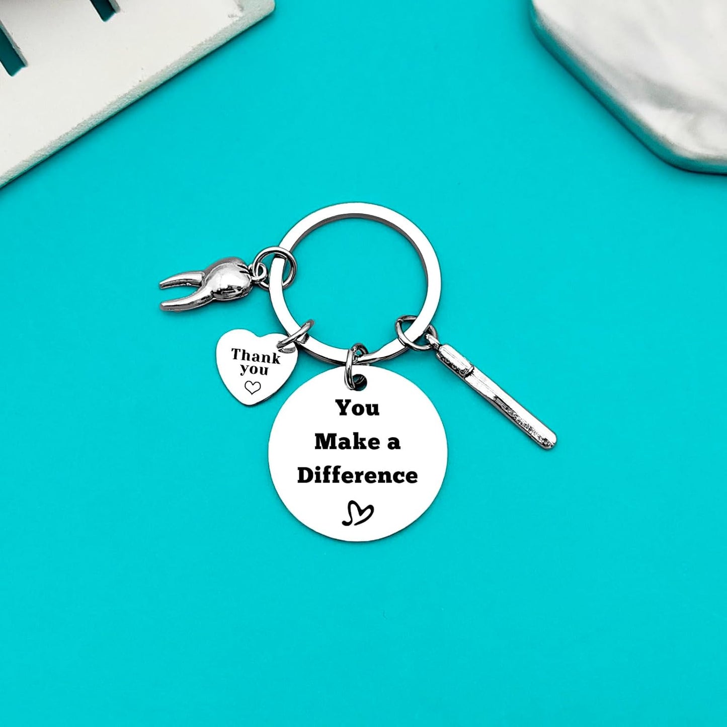 Dentist Keyring Dentist Appreciation Gifts Dental Hygienist Gift Dental Assistant Gift Dental Student Gift Dentist Graduation Gift Christmas Birthday Leaving Retirement Gift for Dentist