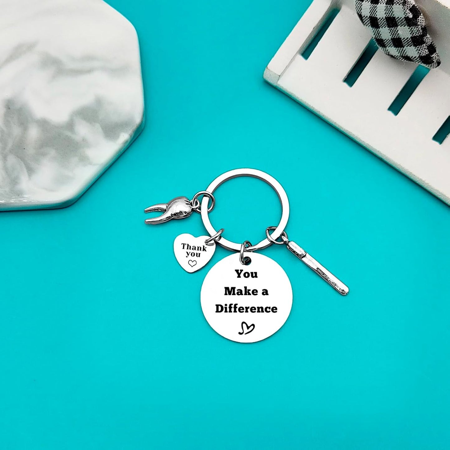 Dentist Keyring Dentist Appreciation Gifts Dental Hygienist Gift Dental Assistant Gift Dental Student Gift Dentist Graduation Gift Christmas Birthday Leaving Retirement Gift for Dentist
